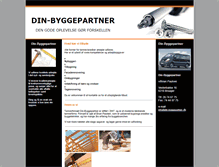 Tablet Screenshot of din-byggepartner.dk